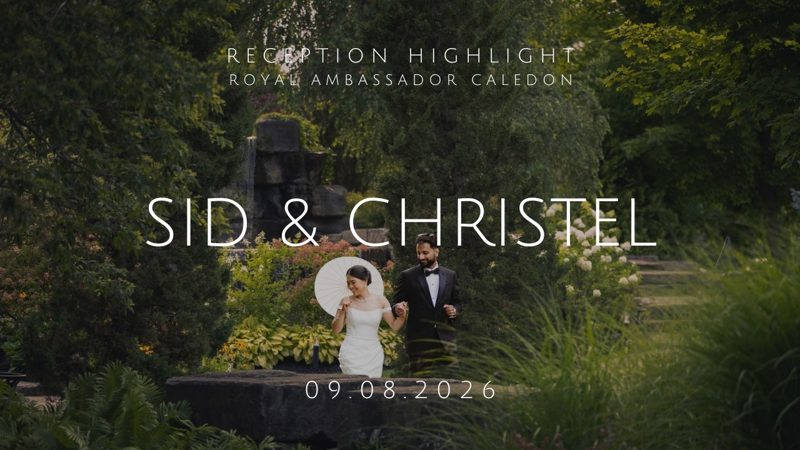 Sid and Christel, lakeside ceremony and reception highlights